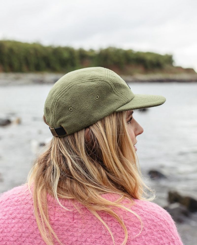 Women's Passenger Pine Recycled Polar Fleece Cap Khaki | US-ZQBXUD437