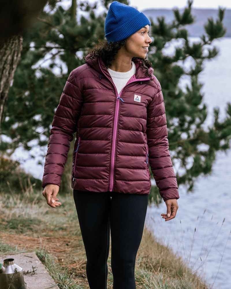 Women's Passenger Pow Recycled 2.0 Insulated Jacket Wine | US-KHMGFC518