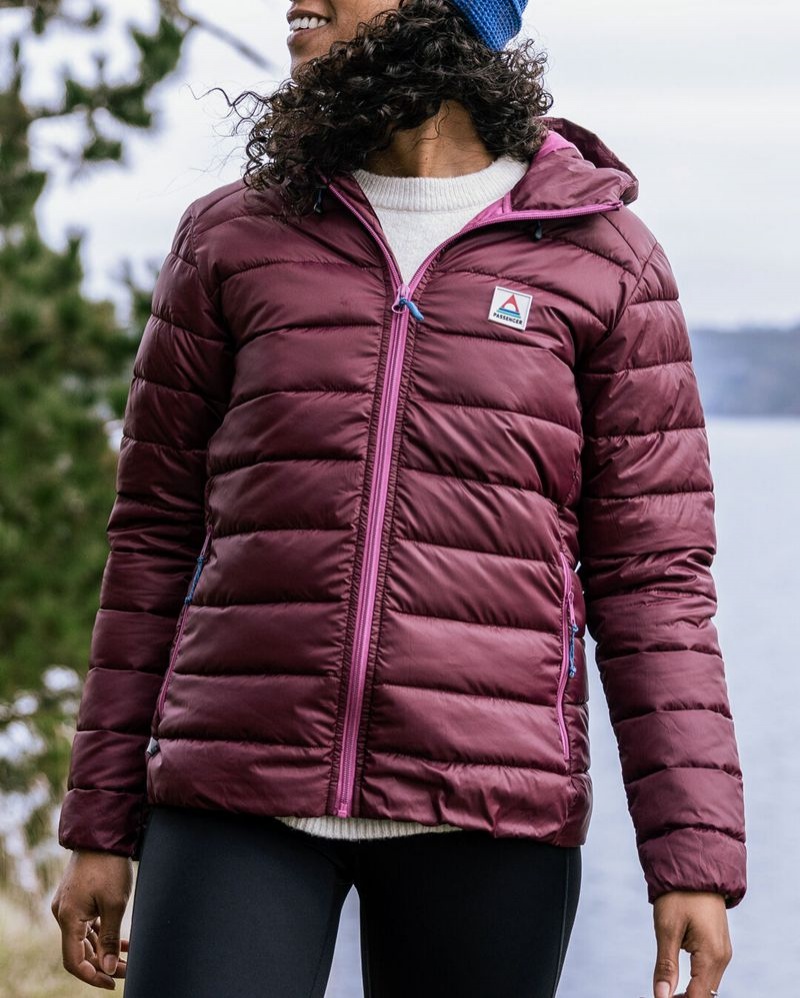 Women's Passenger Pow Recycled 2.0 Insulated Jacket Wine | US-KHMGFC518