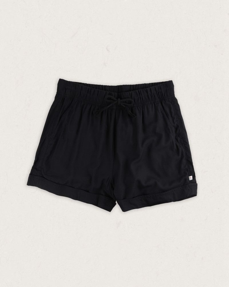 Women's Passenger Santosa Shorts Black | US-JBFTRM490