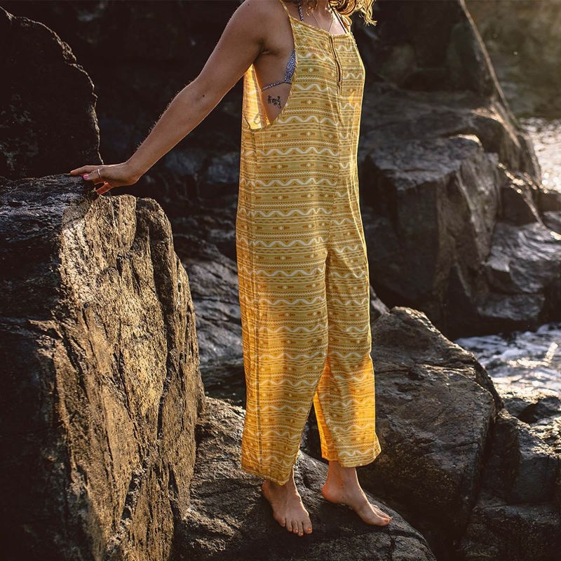 Women's Passenger Spirit Jumpsuit Ochre Yellow Sol | US-PERDTH395