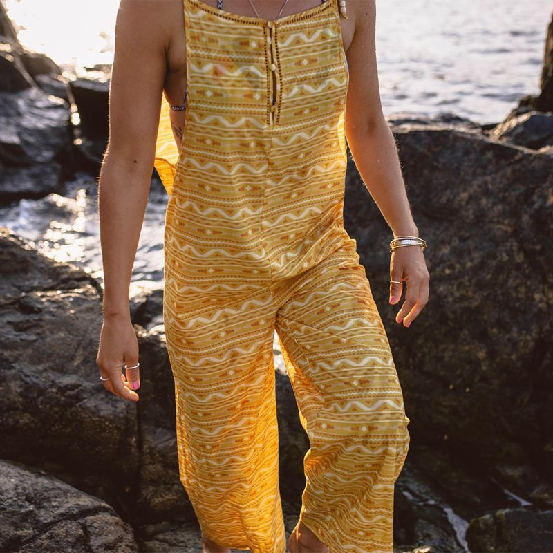 Women's Passenger Spirit Jumpsuit Ochre Yellow Sol | US-PERDTH395