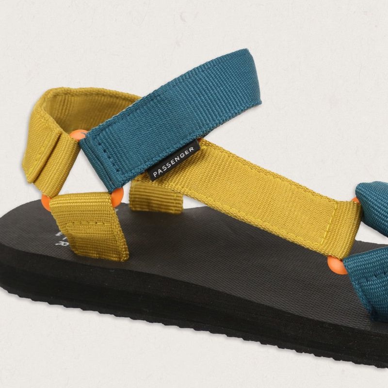 Women's Passenger Venice Sandals Ash Blue | US-WTLNKH691