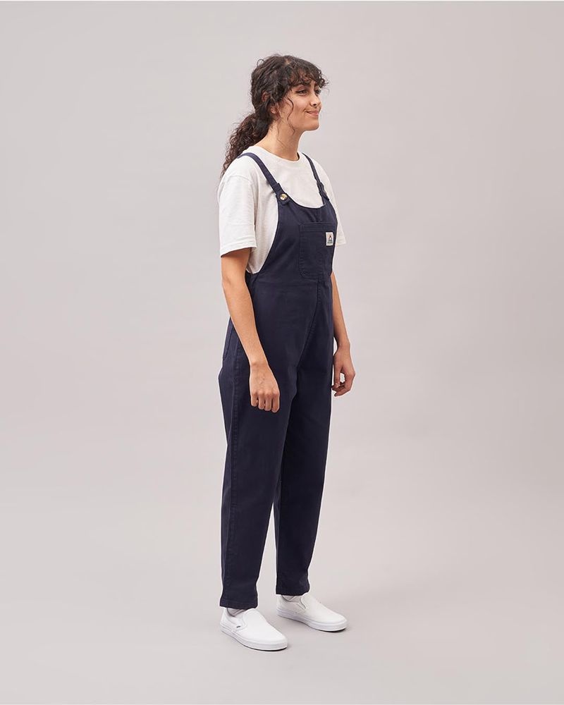 Women's Passenger Verglass Dungarees Deep Navy | US-MZEXTJ920