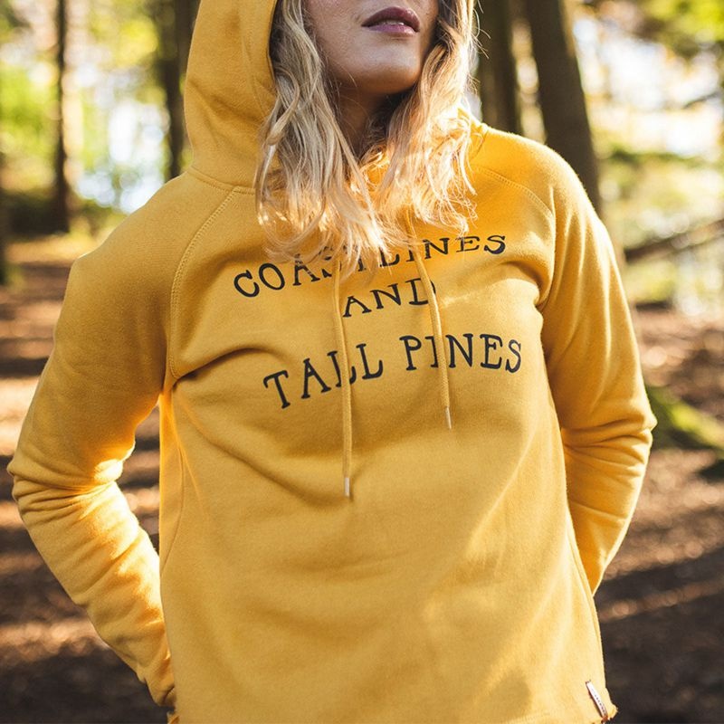 Women's Passenger Voyage Recycled Hoodie Mustard Yellow | US-EPOWYC319