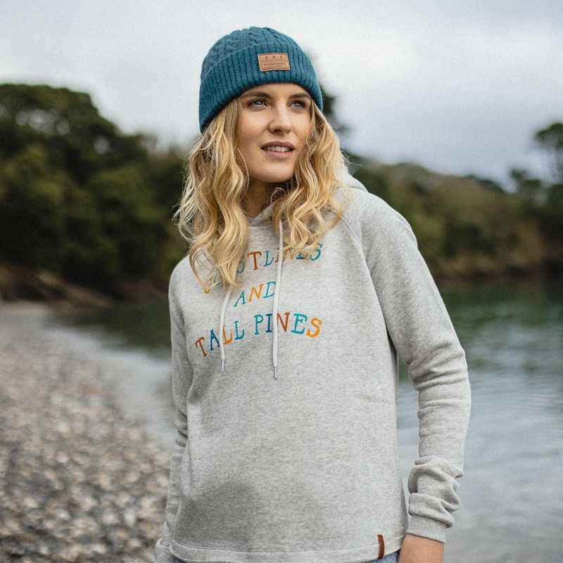 Women's Passenger Voyage Recycled Hoodie Grey Marl | US-TJZGKM934